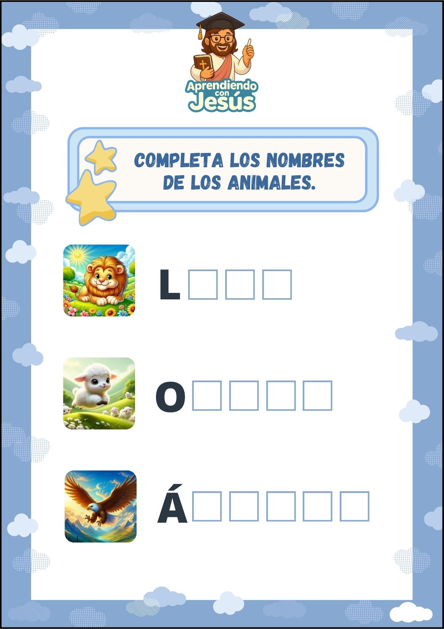 Actividades con Animales Biblicos