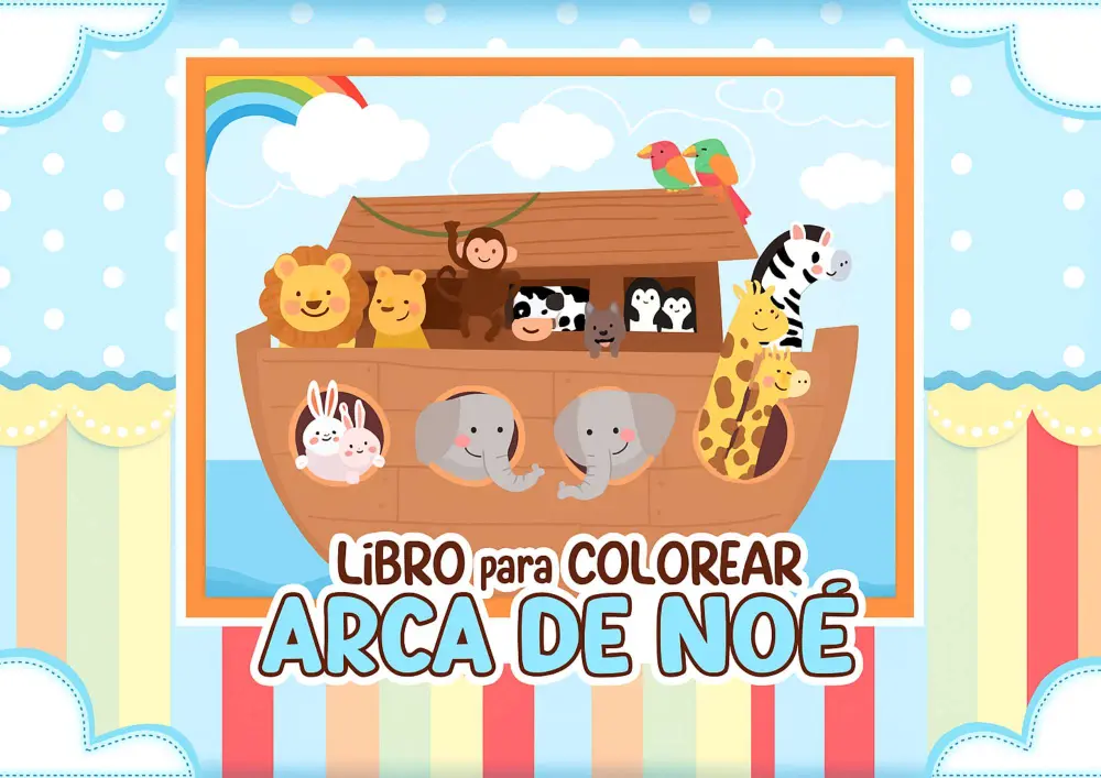 LIBRO PARA COLOREAR EL ARCA DE NOÉ 1
